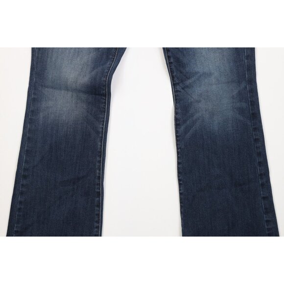 Vintage Y2K American Eagle Womens 6 Short Babydoll Faded Flared Bootcut Jeans - Picture 3 of 12